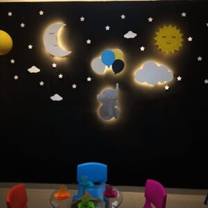 Decoración para bebe, kit de Sol