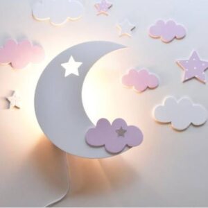 Decoracion de luna con luz